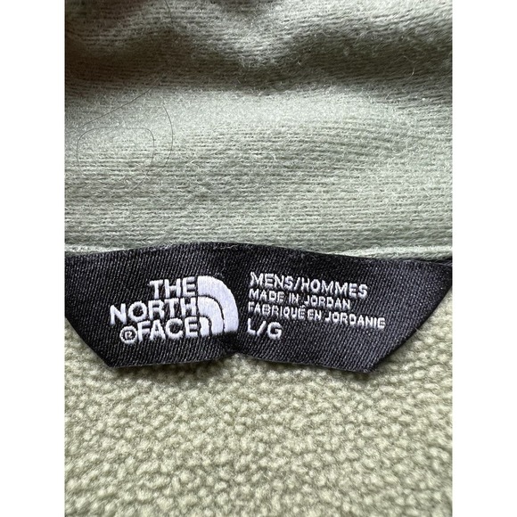 The North Face Mountain Fleece Full Zip Jacket Green Men's Size Large - Picture 3 of 5